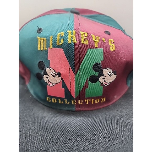 Disney Mickey Mouse Baseball Cap Hat Snap Back Mickey's Collection Embroidered - Picture 2 of 6